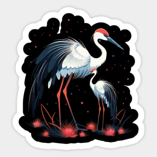 Whooping Crane Mothers Day Sticker